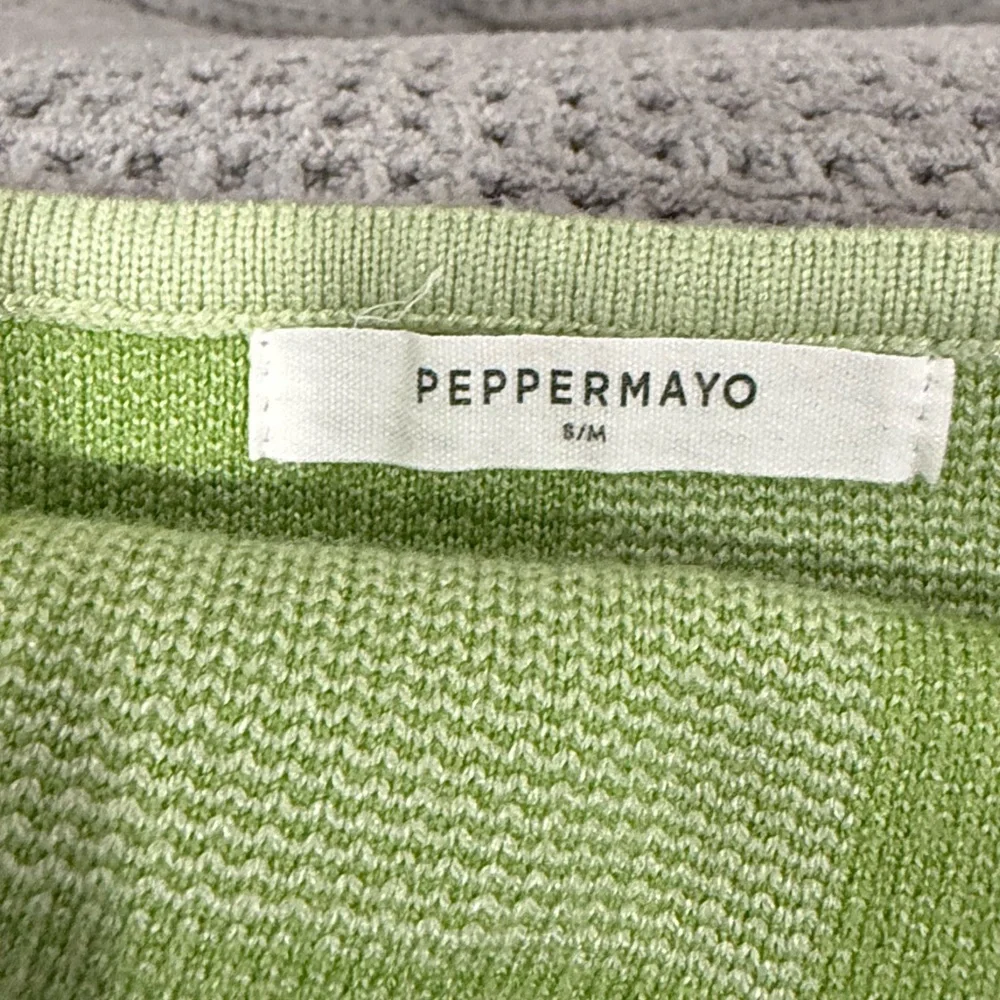 Peppermayo~ Green Checkered Knit Halter Dress! Size S - Picture 4 of 4